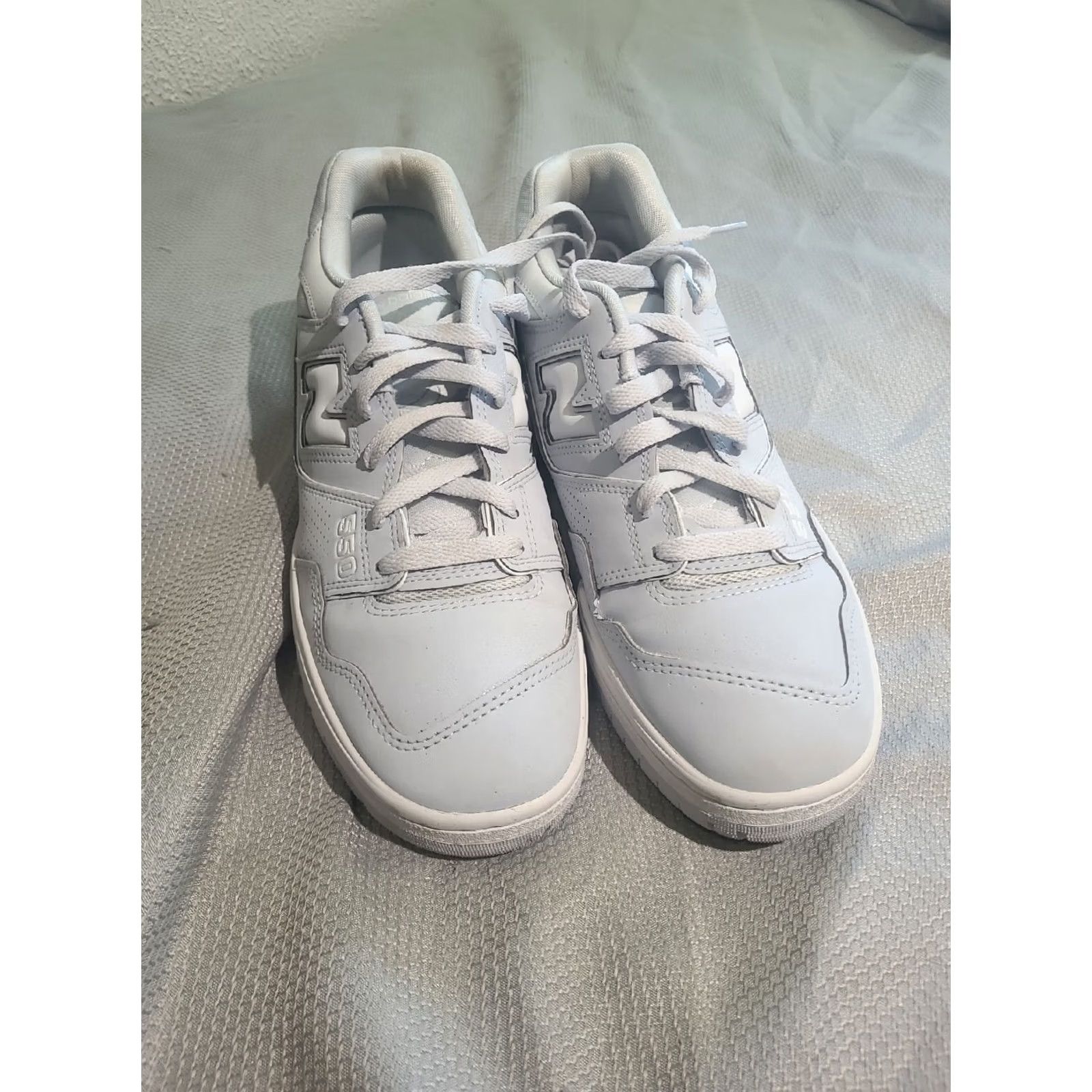 New Balance New Balance 550 Mens Sneaker BB550HSB Leather Granite Gray Blue 9.5 Casual Athletic Shoes Street Style Mens Size US 10 / EU 43 - 3 Thumbnail