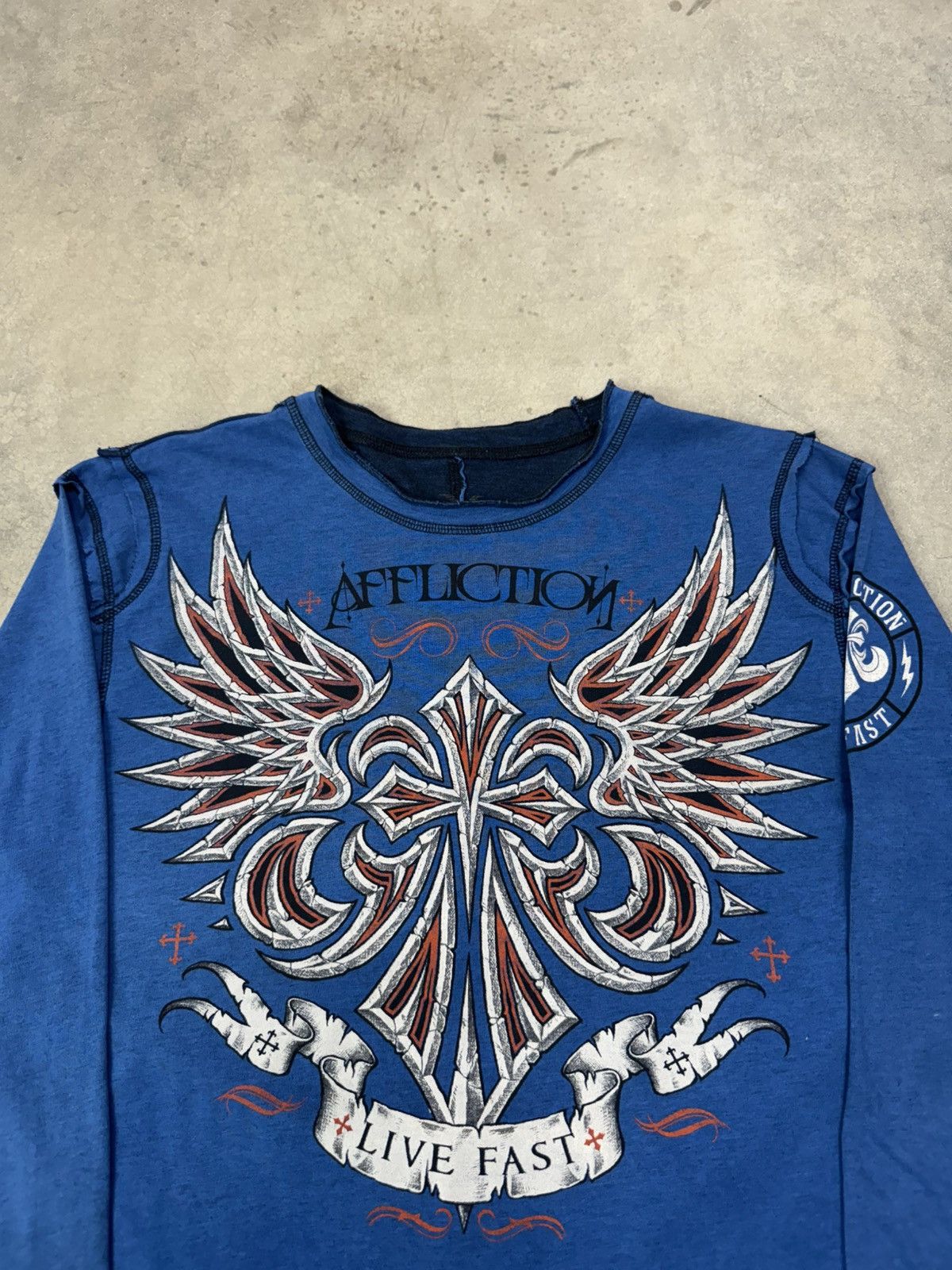 Affliction Vintage Y2K Affliction Reversible Long Sleeve T Shirt Size US L / EU 52-54 / 3 - 13 Thumbnail