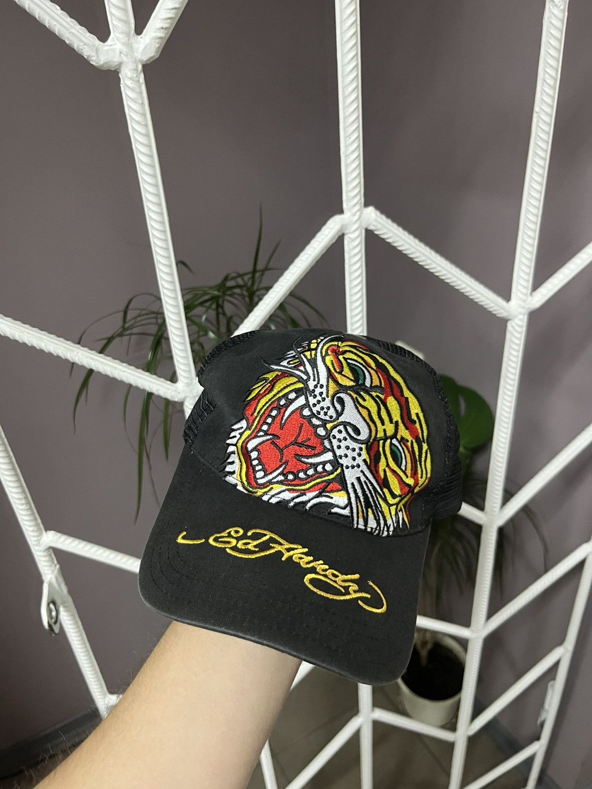 Christian Audigier × Ed Hardy × Vintage Rare Vintage Ed Hardy Tiger Cap Size ONE SIZE - 1 Thumbnail