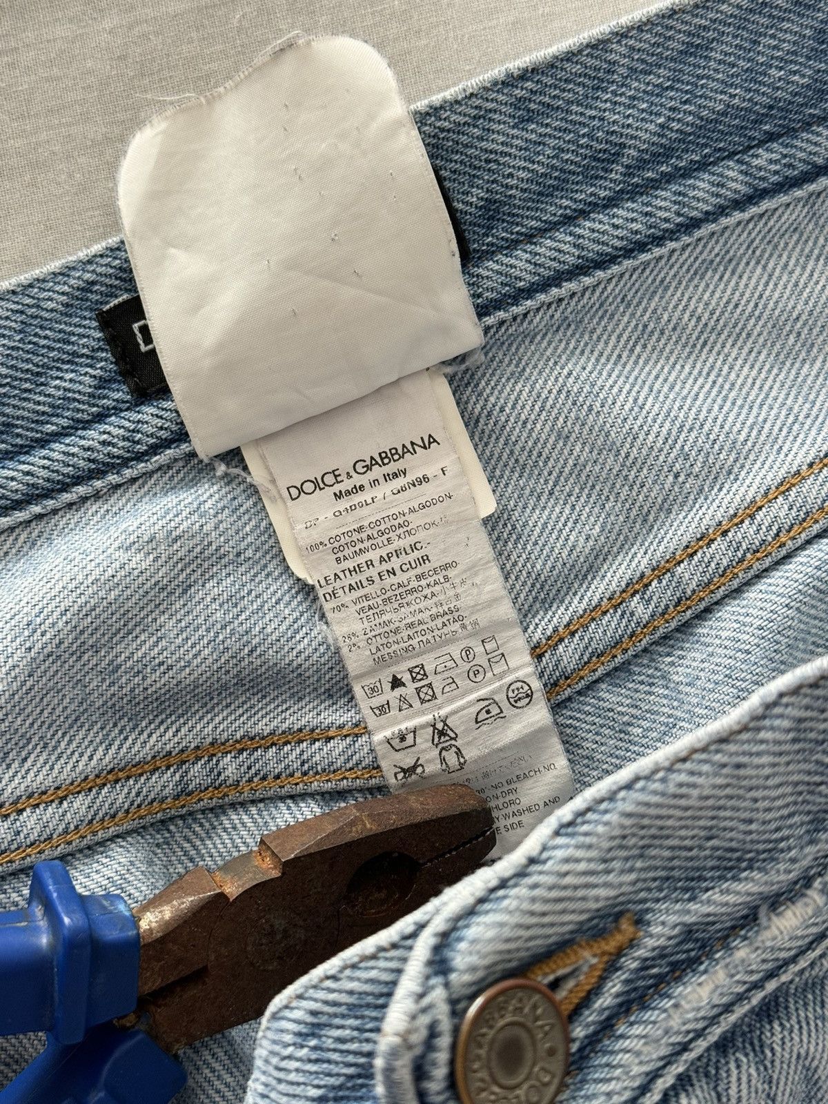 Dolce & Gabbana × Vintage Vintage Dolce & Gabbana Opium Ripped Slim Jeans Pants Size US 32 / EU 48 - 8 Thumbnail