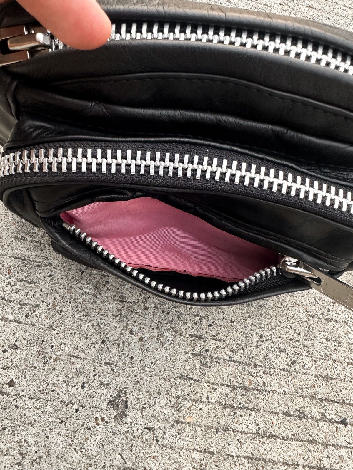 Limi Feu × Yohji Yamamoto Yohji Yamamoto Leather Waist Bag Size ONE SIZE - 6 Thumbnail