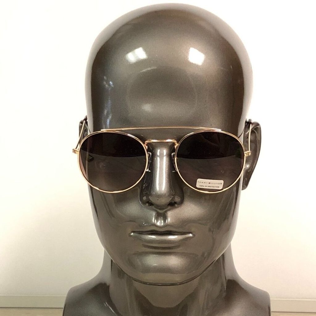 Tommy Hilfiger Tommy Hilfiger Gold & Brown Aviator Sunglasses Size ONE SIZE - 1 Thumbnail