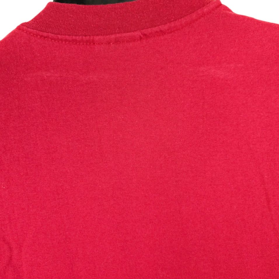 Hanes VINTAGE Hanes Great Space Race T Shirt Mens Large Red 90s Reading Books Made In USA Mens T-Shirt Size US L / EU 52-54 / 3 - 5 Thumbnail