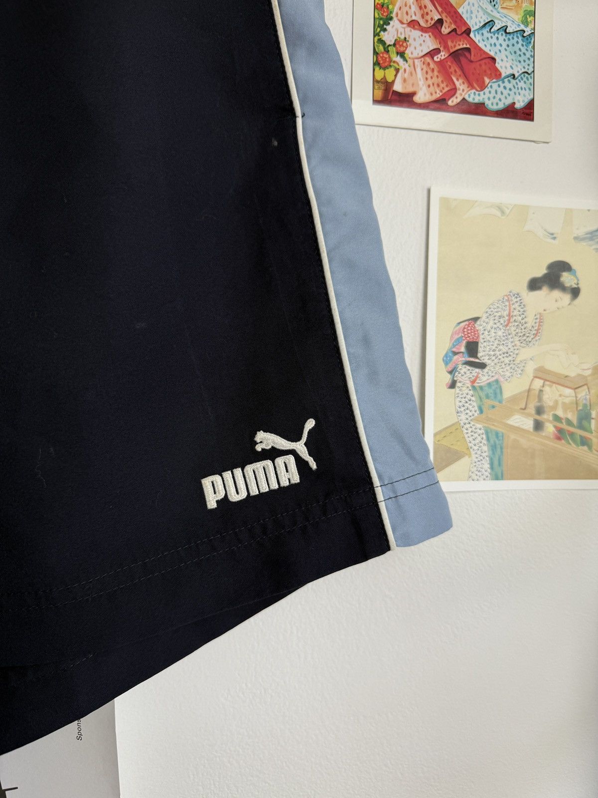 Puma Vintage y2k Puma small logo shorts M speedcat blockcore opium Size US 32 / EU 48 - 3 Thumbnail