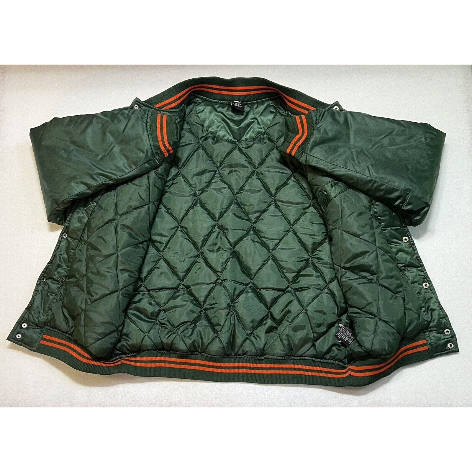 Starter VTG 80’s Miami Hurricanes Satin Starter Bomber Snap L Jacket Size US L / EU 52-54 / 3 - 9 Thumbnail