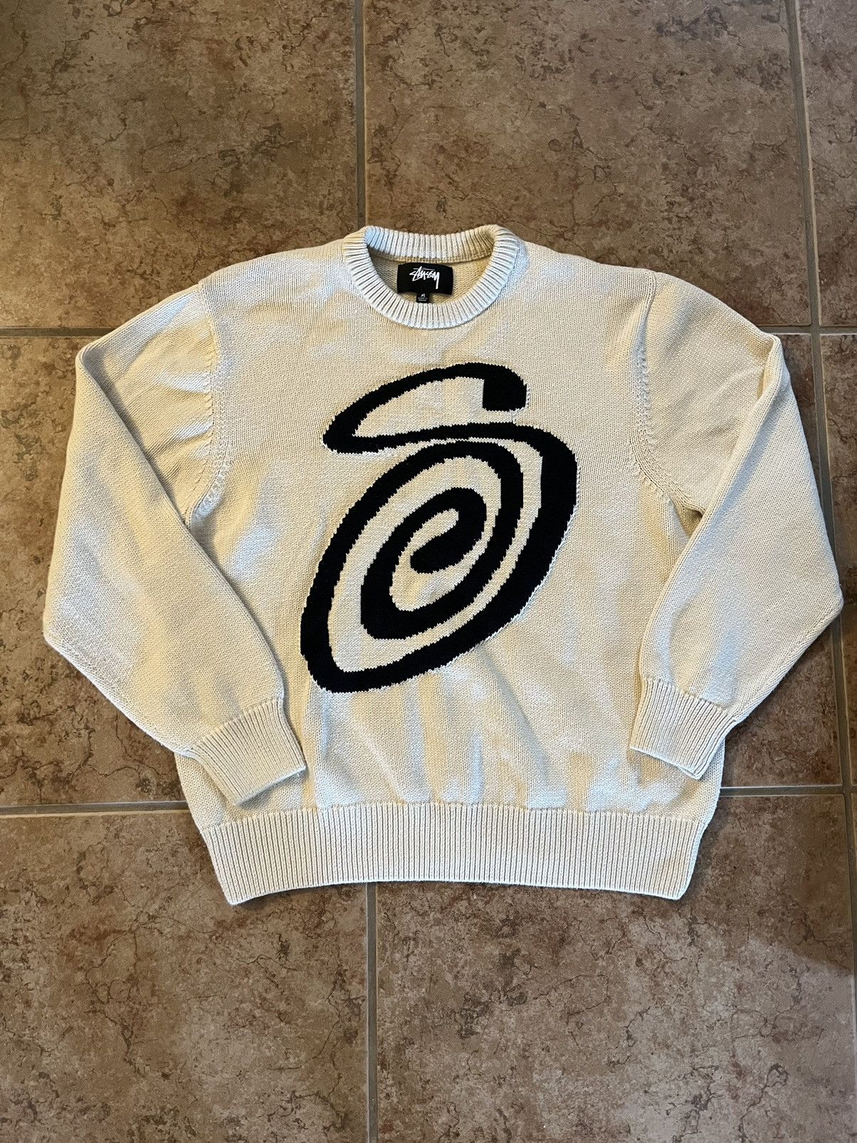 Stussy Curly Logo Sweater 2024 Sz M