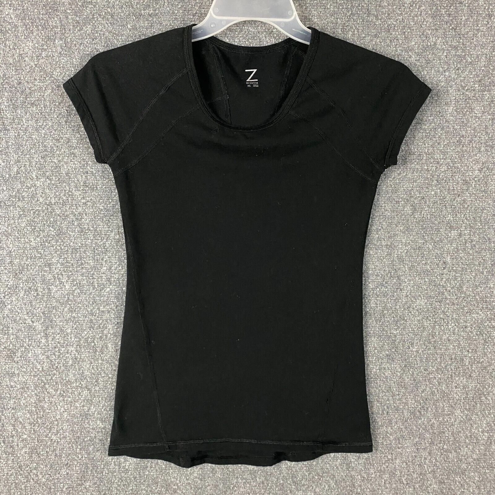 Other Z by Zella Blouse Women's XS Half Sleeve Black Polyester Size XS / US 0-2 / IT 36-38 - 1 Thumbnail