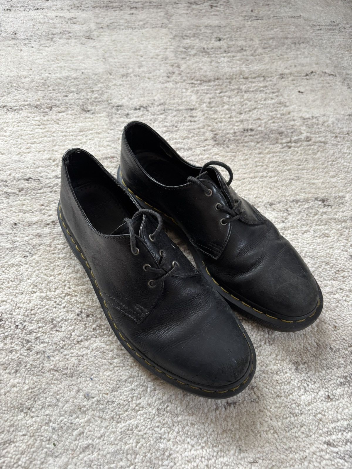 Dr. Martens 3-Eye Leather Shoes Made in England (Black) Size US 9 / EU 42 - 1 Thumbnail