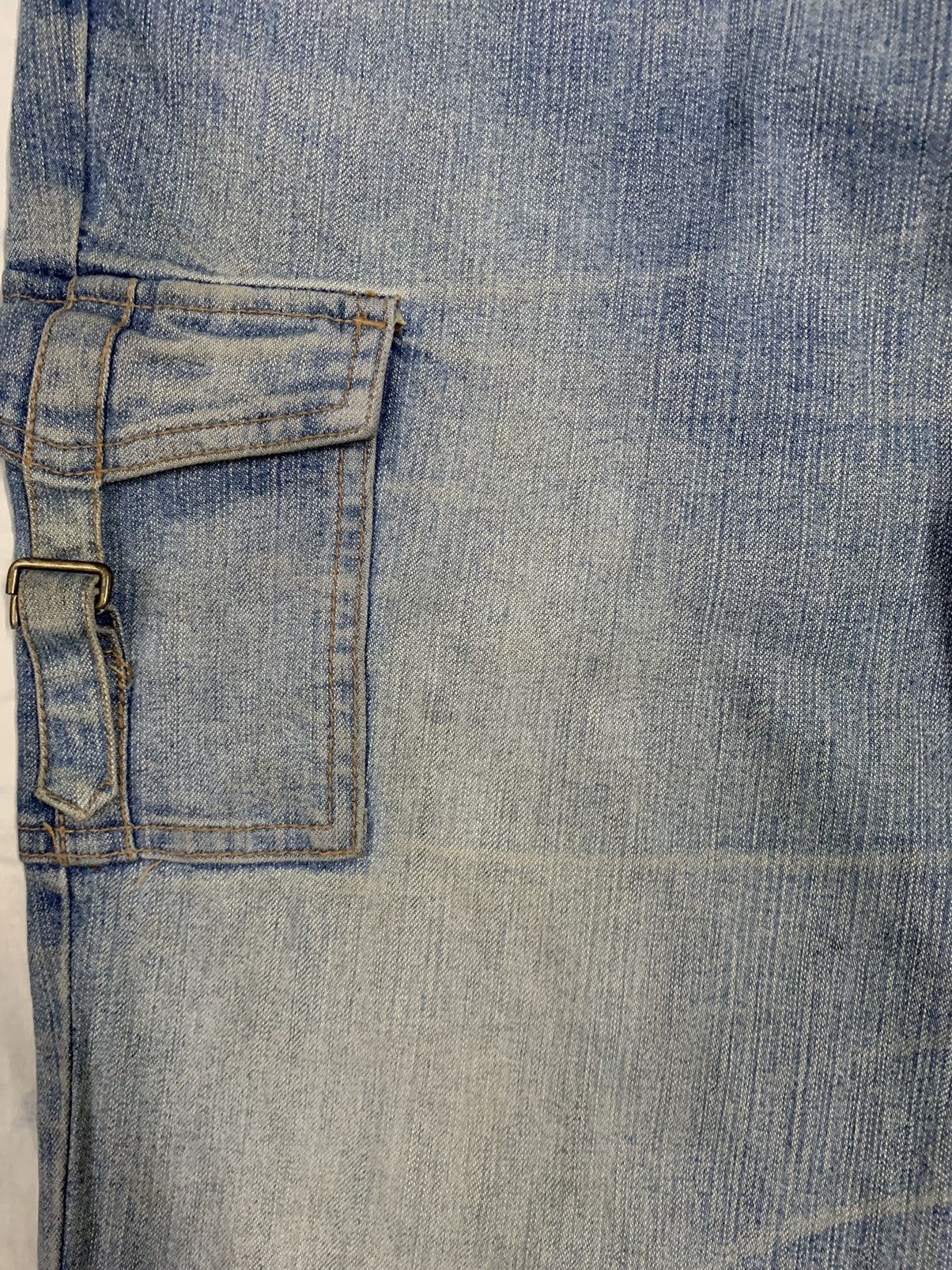 Hysteric Glamour Vintage Japanese Brand Flare Bell Bottom Ripped Cargo Jeans Size US 32 / EU 48 - 10 Thumbnail