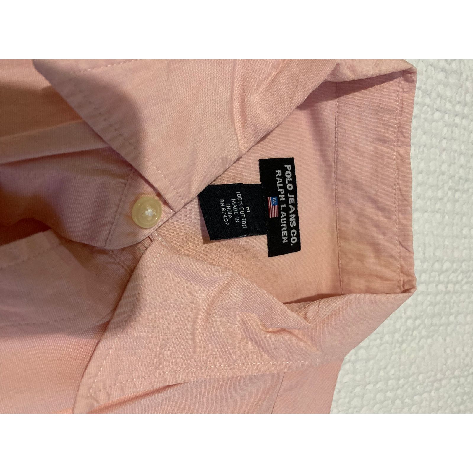 Ralph Lauren Ralph Lauren Shirt Mens M pink Embroidered RL67 Size US M / EU 48-50 / 2 - 2 Thumbnail