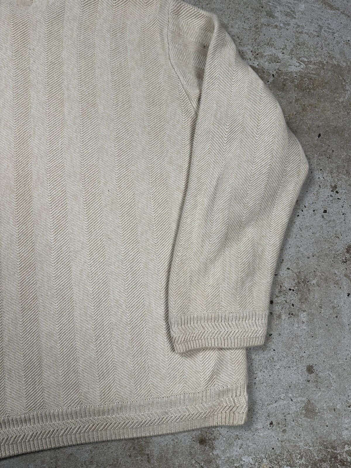 Chaps Ralph Lauren × Polo Ralph Lauren × Vintage Vintage Y2K Chaps Ralph Lauren Beige Knit Sweater Jumper Size US XL / EU 56 / 4 - 7 Thumbnail