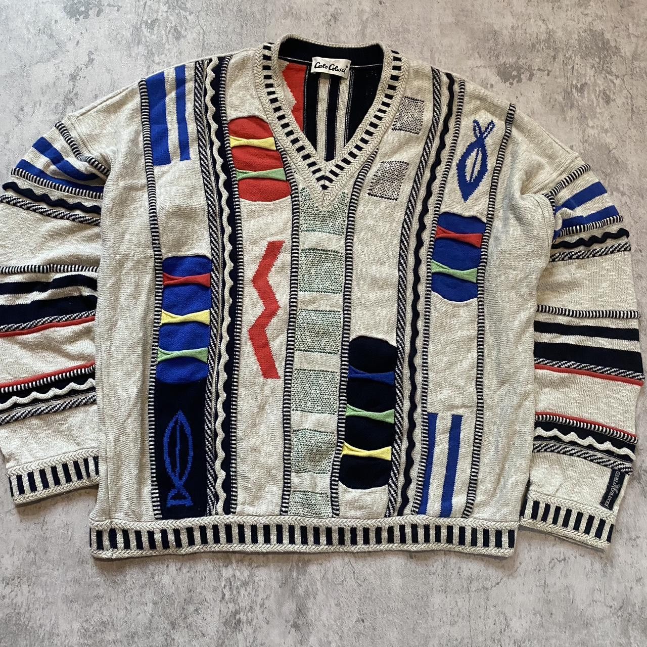 Carlo Colucci Vintage Sweater y2k Boxy 2000s