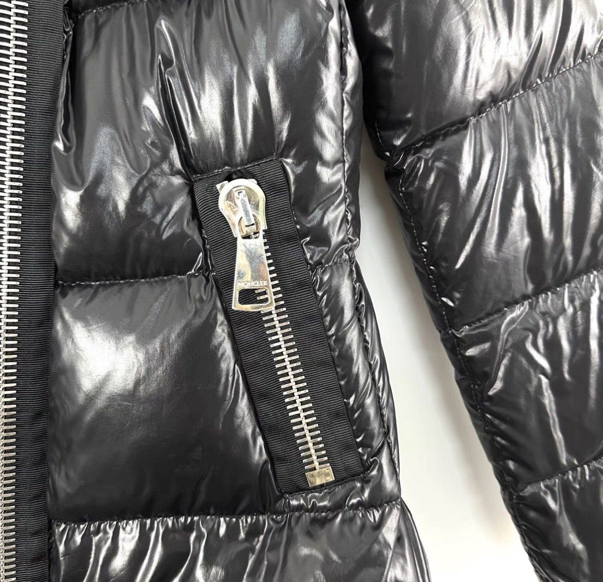 Moncler Moncler Black Shiny Down Jacket K12 Size S / US 4 / IT 40 - 6 Thumbnail