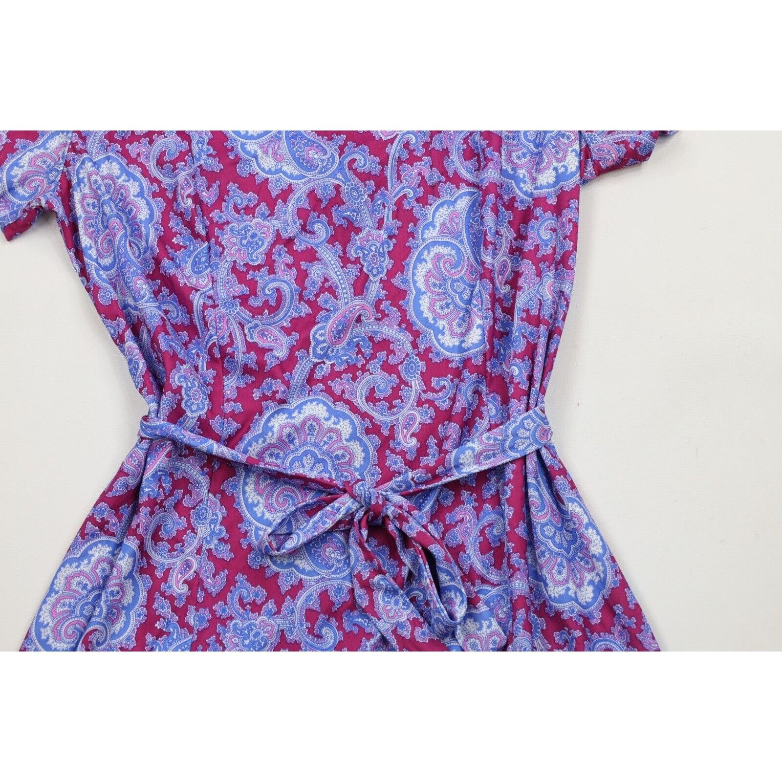 Vintage Vintage 70s Streetwear 2 Piece Knit Paisley Dress Size XXL / US 16-18 / IT 52-54 - 3 Thumbnail