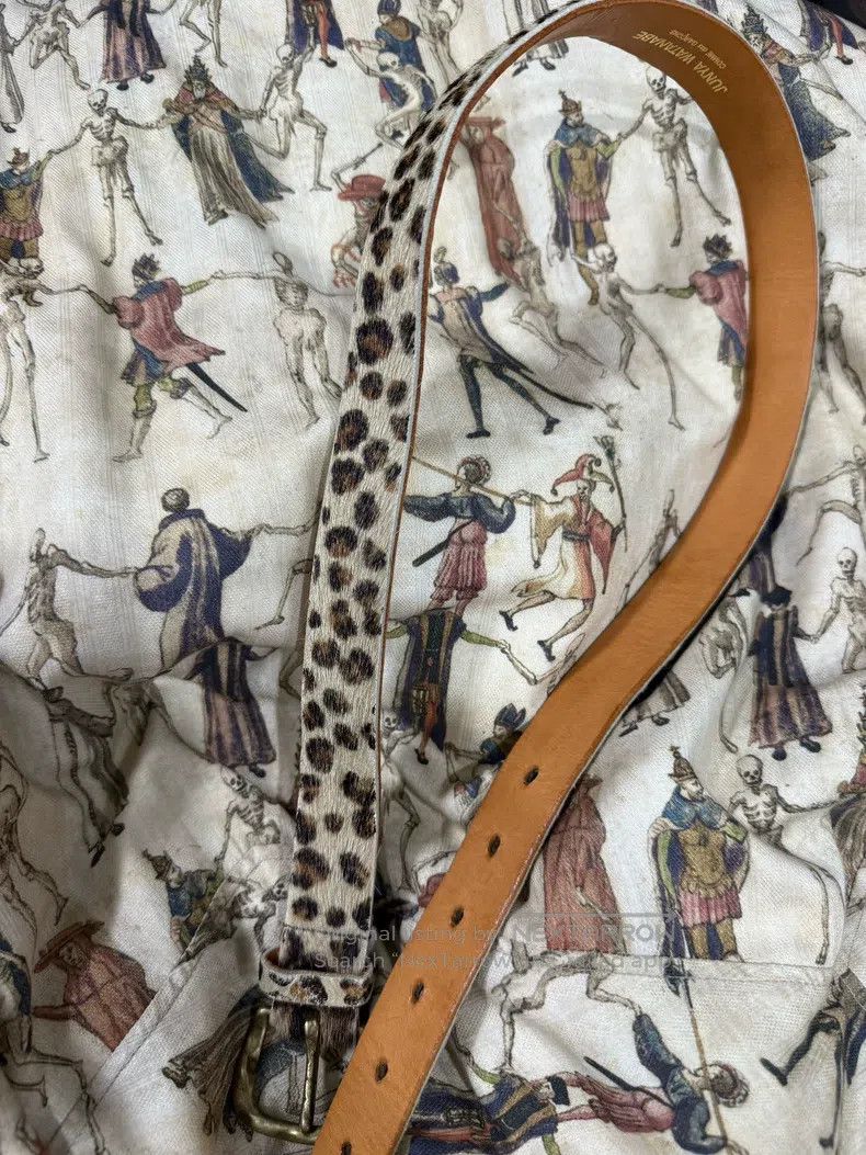 Junya Watanabe Junya Watanabe size 75-95 Leopard Print Horsehair Belt Size ONE SIZE - 7 Thumbnail