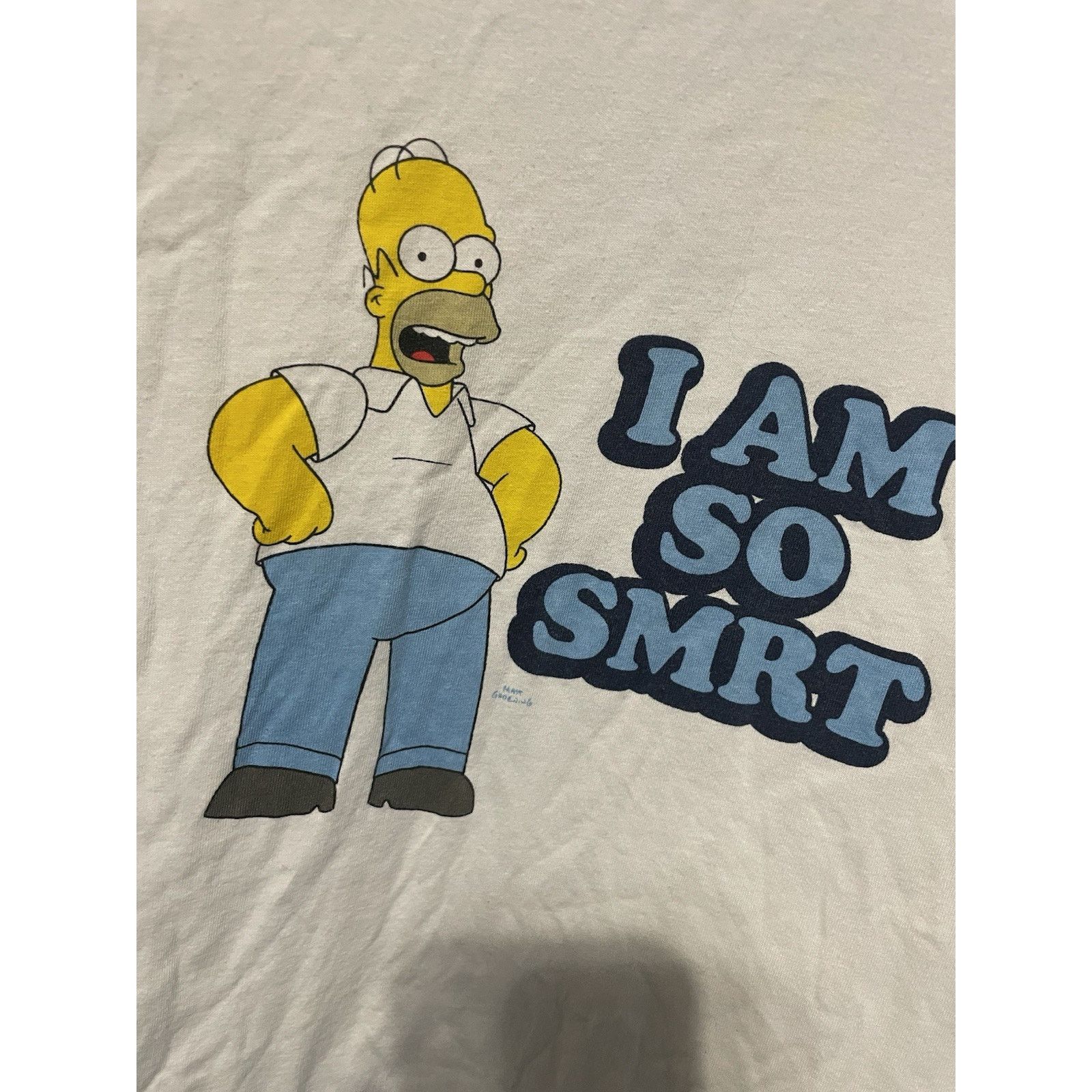 The Simpsons Size L-VTG 2007 The Simpsons T-Shirt Men Homer I Am So Smart Size US L / EU 52-54 / 3 - 4 Thumbnail