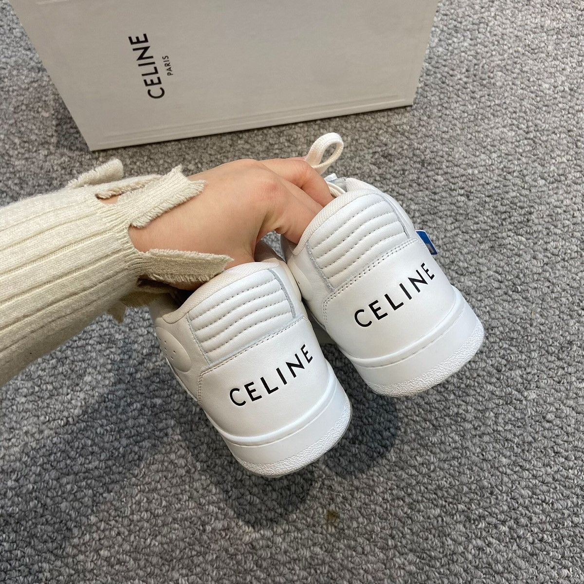 Celine Celine CT-02 Mid Sneaker with Velcro in calfskin leather Size US 7 / IT 37 - 4 Thumbnail