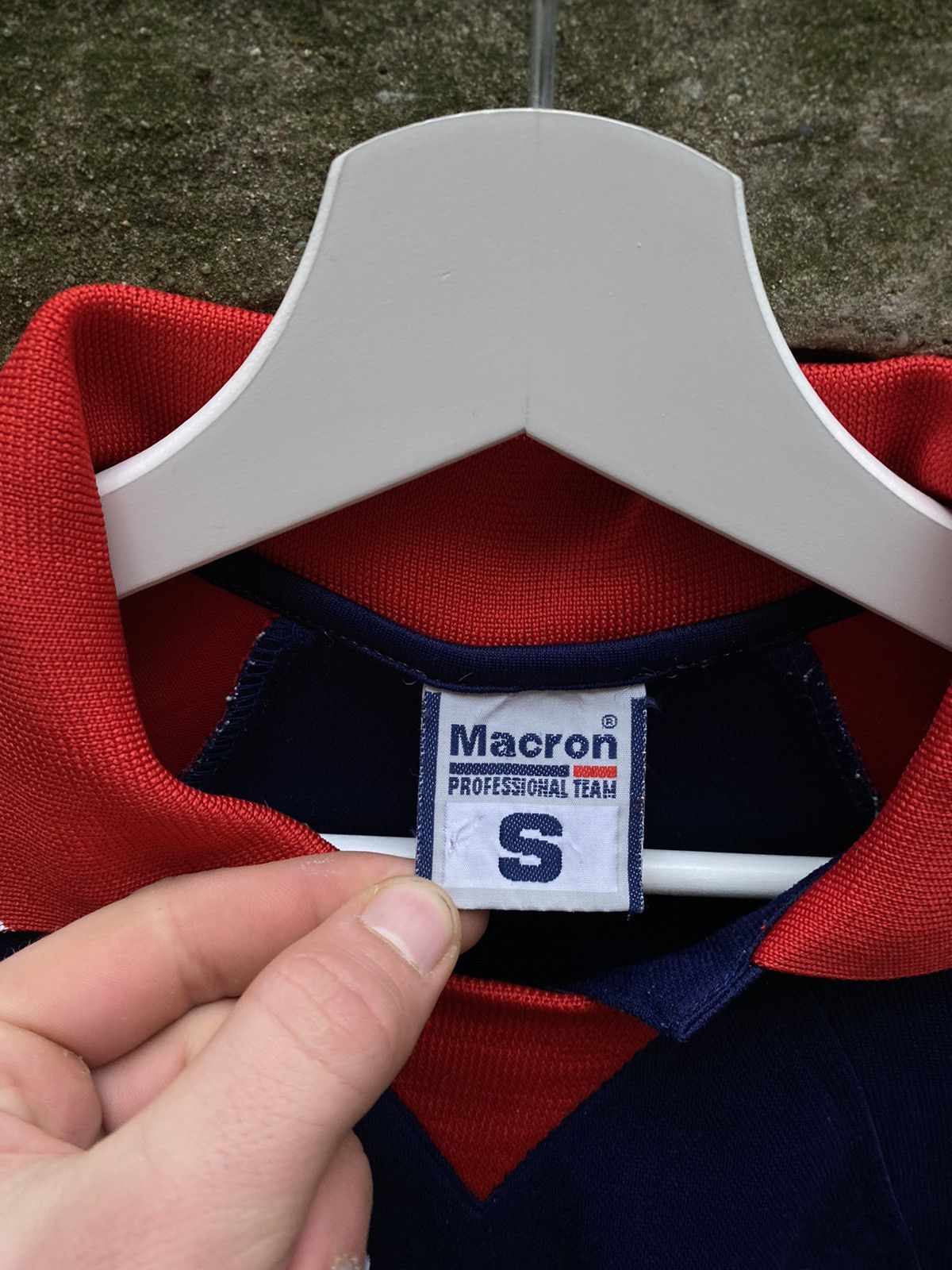 Macron × Vintage Vintage 90s Macron Pol Mori 20 Fabio Soccer Jersey Size US S / EU 44-46 / 1 - 5 Thumbnail