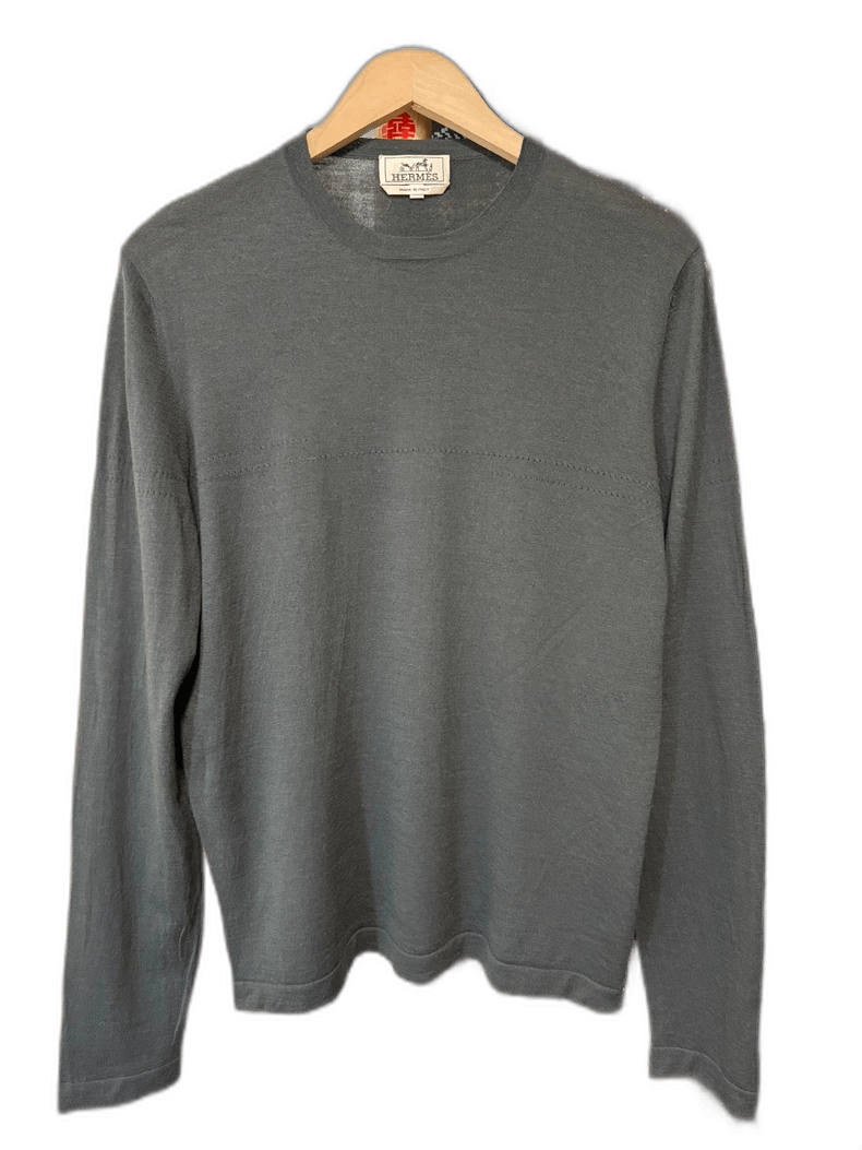 Hermes Hermes Wool Sweater in Stylish Gray Color Size US L / EU 52-54 / 3 - 1 Thumbnail