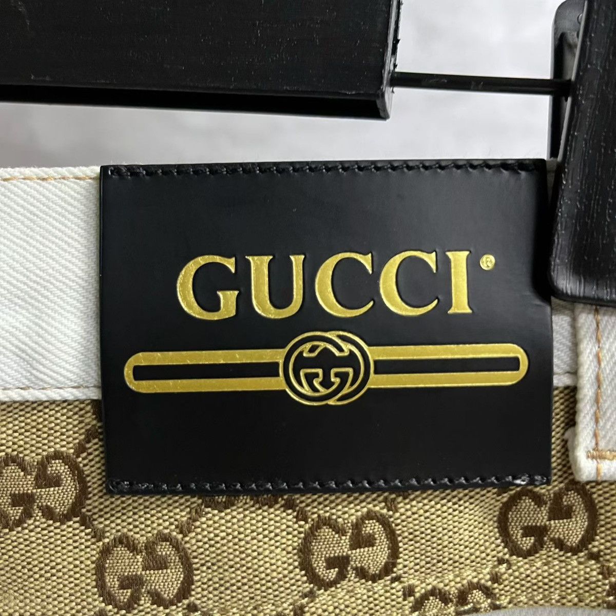 Gucci Gucci White GG Monogram Panel Jeans Size US 34 / EU 50 - 3 Thumbnail