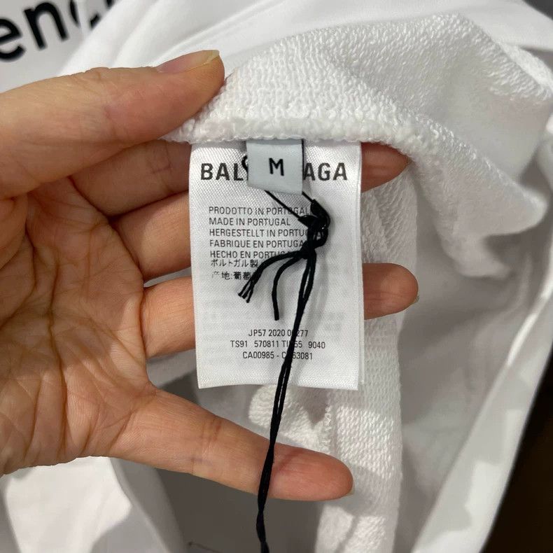 Balenciaga Balenciaga White Hooded Sweatshirt, Size M Size US M / EU 48-50 / 2 - 4 Thumbnail