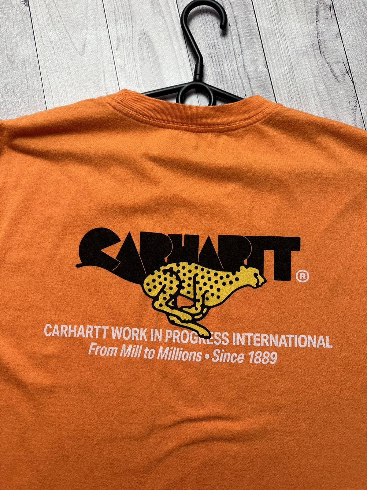 Carhartt × Vintage Vintage Carhartt tee orange Tiger big logo leopard rare Size US XL / EU 56 / 4 - 2 Thumbnail