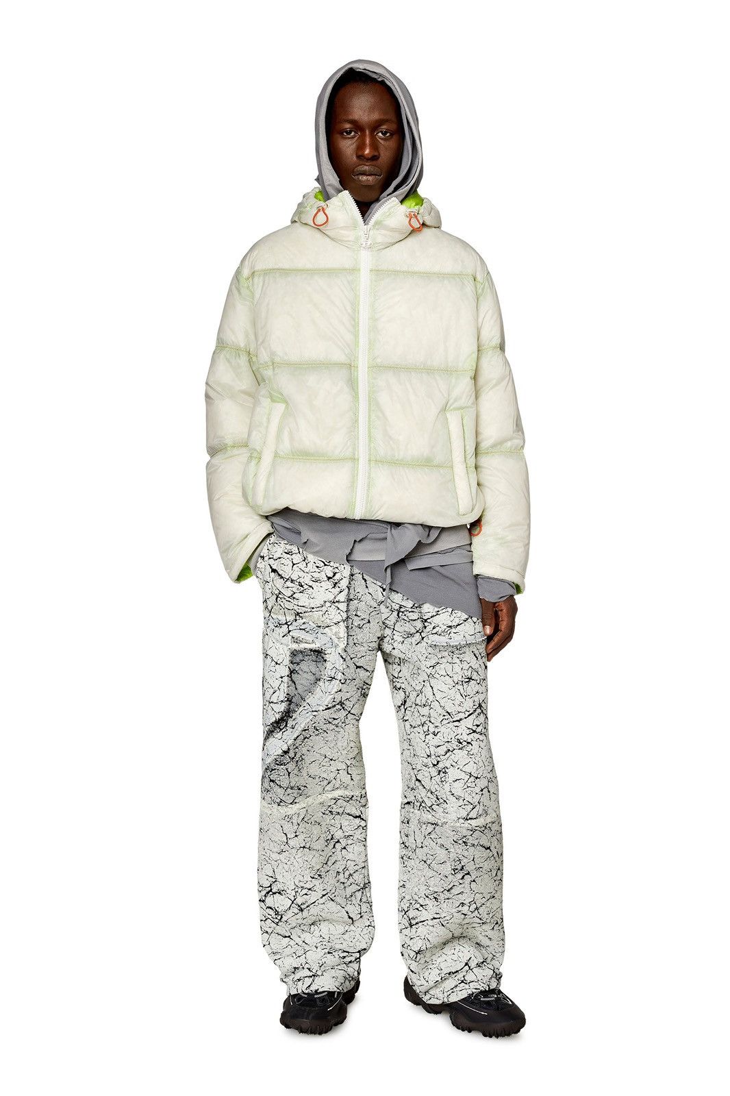 Diesel 🧊 DIESEL Down Puffer Jacket Gradient Baskin Giacca Size 48 Size US L / EU 52-54 / 3 - 2 Thumbnail