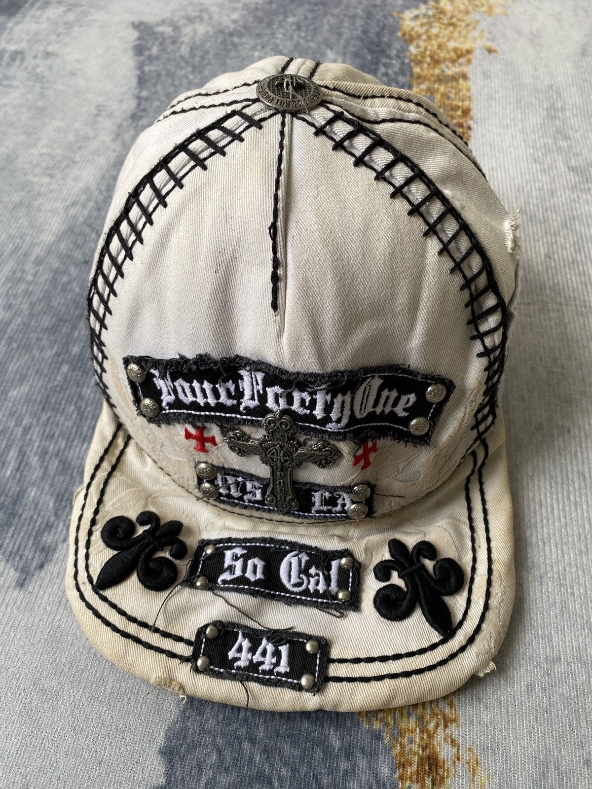 If Six Was Nine Four Forty One 441 Cross Logo Cap Chrome Hearts Design Size ONE SIZE - 3 Thumbnail