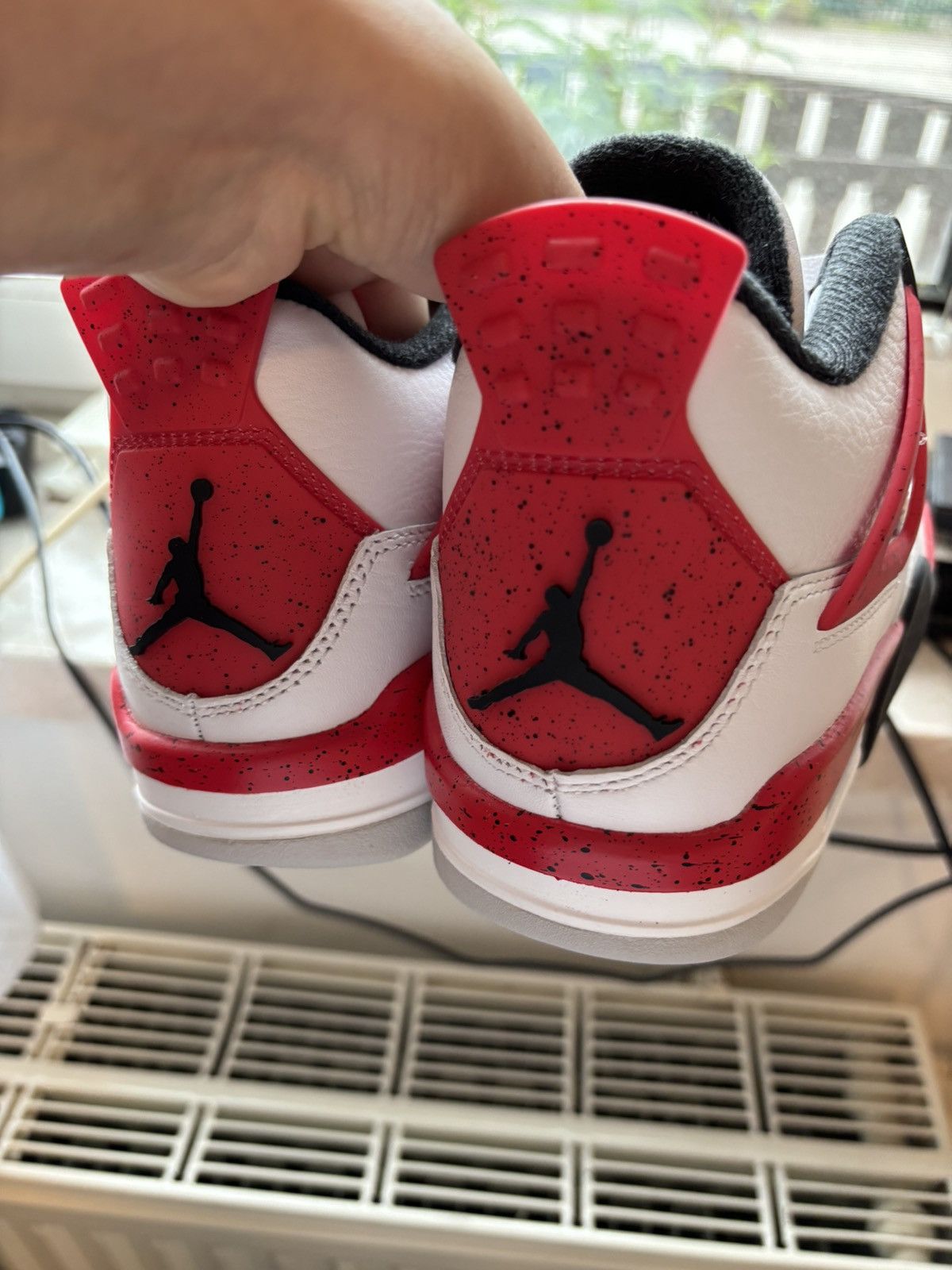 Jordan Brand Nike air Jordan 4 retro red cement 38.5 Size US 6 / EU 39 - 3 Thumbnail