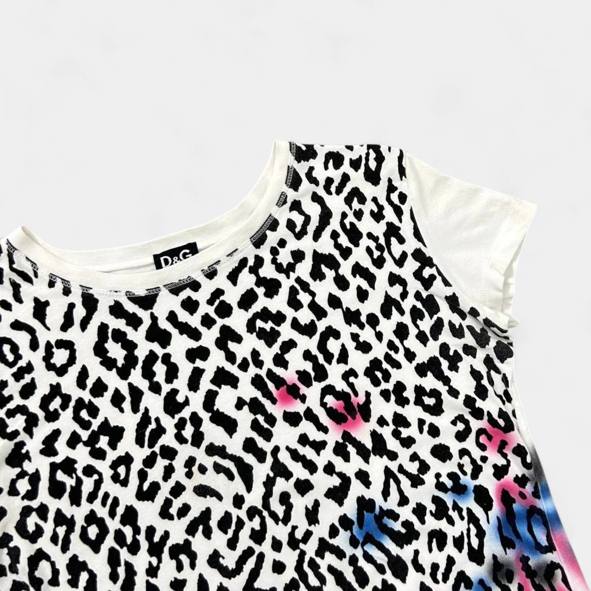 Dolce & Gabbana Dolce & Gabbana Leopard Pop Cotton T-Shirt Size XS / US 0-2 / IT 36-38 - 2 Thumbnail