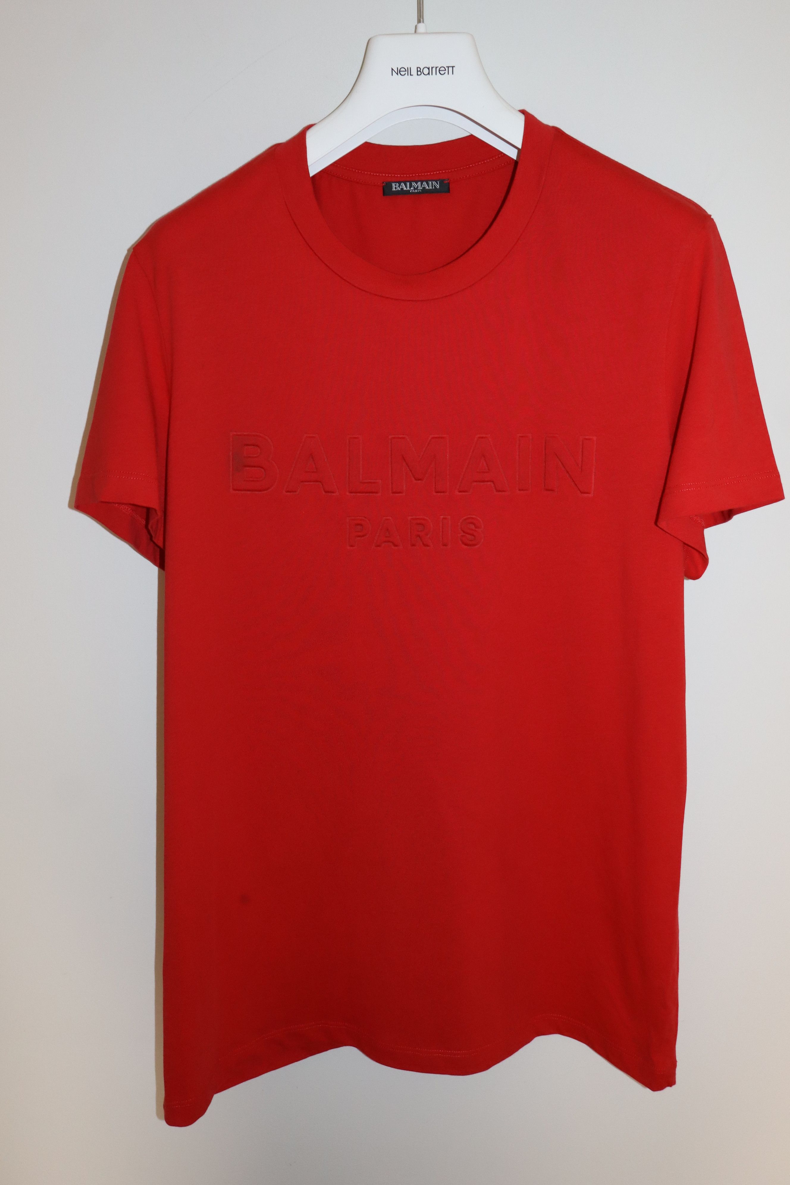 Balmain Embossed logo print t-shirt Size US M / EU 48-50 / 2 - 1 Thumbnail