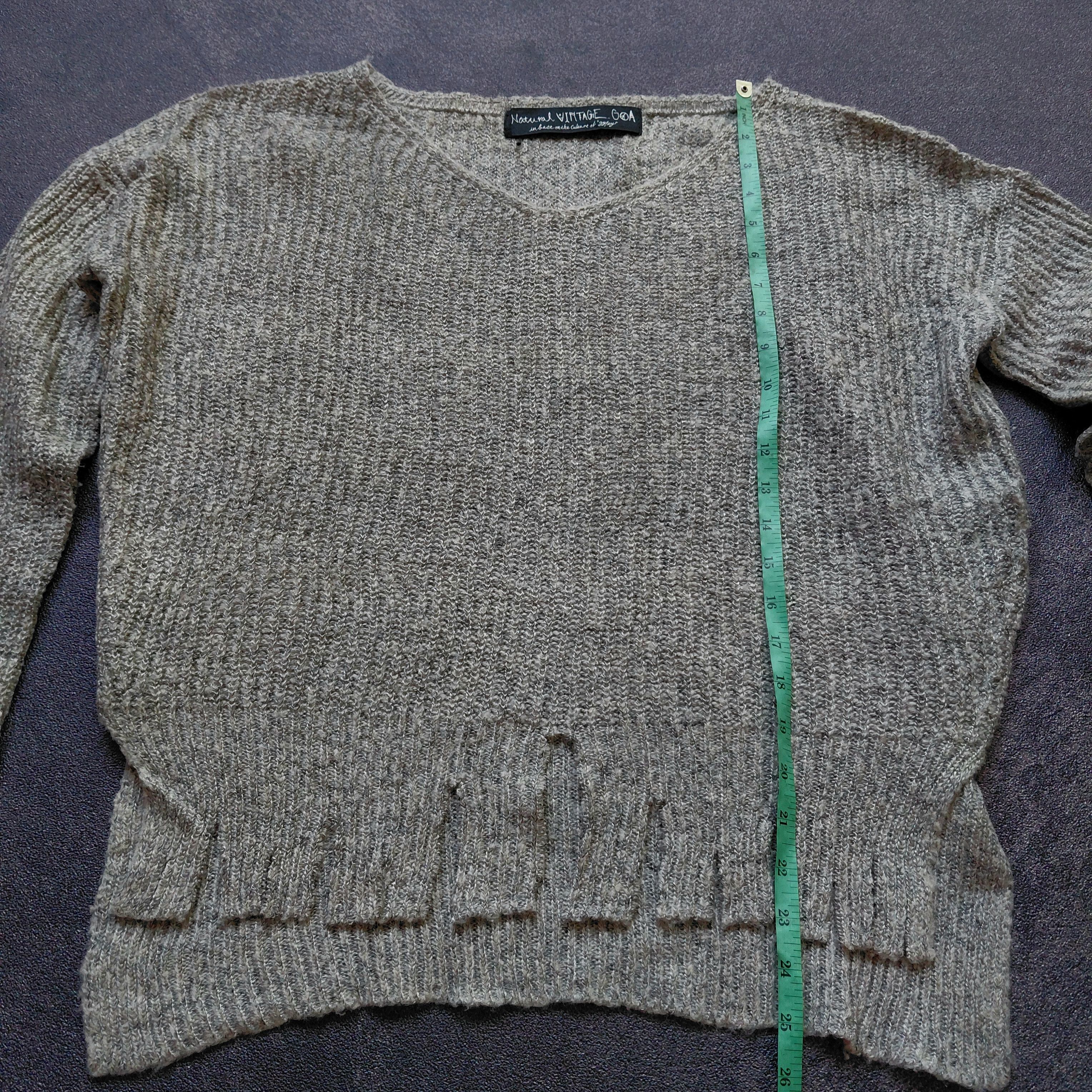 GOA GOA Distressed Japanese Archive Open Knit Sweater Size US M / EU 48-50 / 2 - 10 Thumbnail