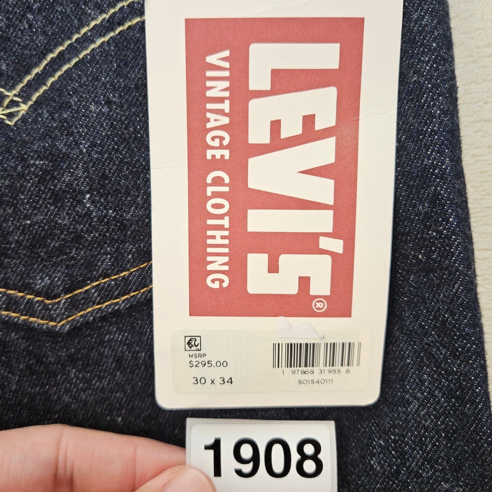 Levi's LEVI'S VINTAGE MEN'S 30X34 1954 501Z XX MADE IN JAPAN Size US 30 / EU 46 - 10 Thumbnail