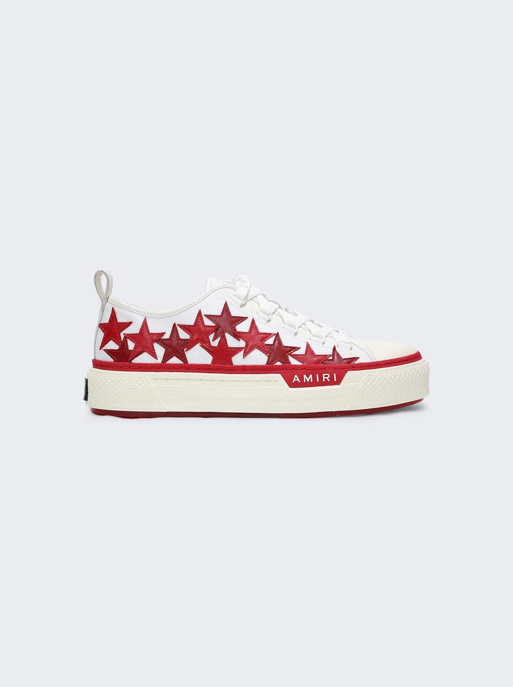 Amiri o1mle0426 Stars Court Low-Top Sneakers in White/Red Size US 11 / EU 44 - 1 Thumbnail