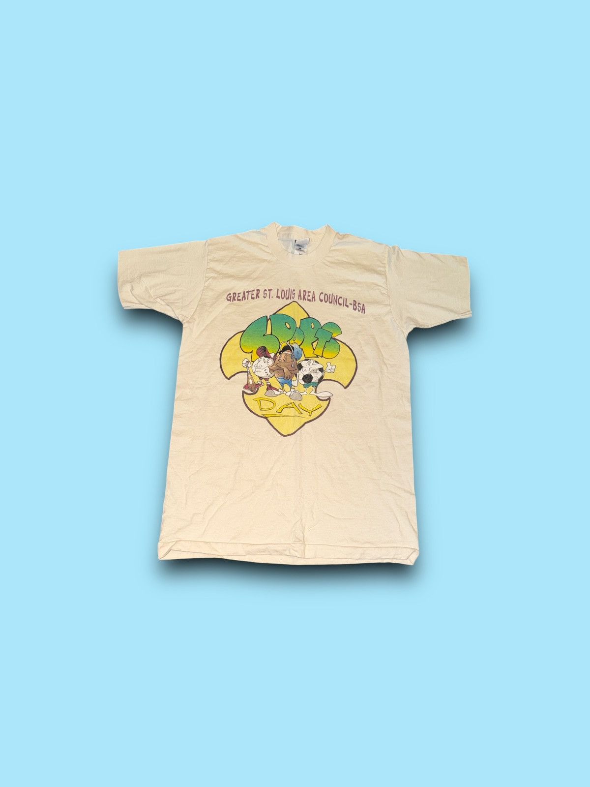 Fruit Of The Loom Vintage greater St. Louis area sports day single stitch tee Size US M / EU 48-50 / 2 - 2 Thumbnail