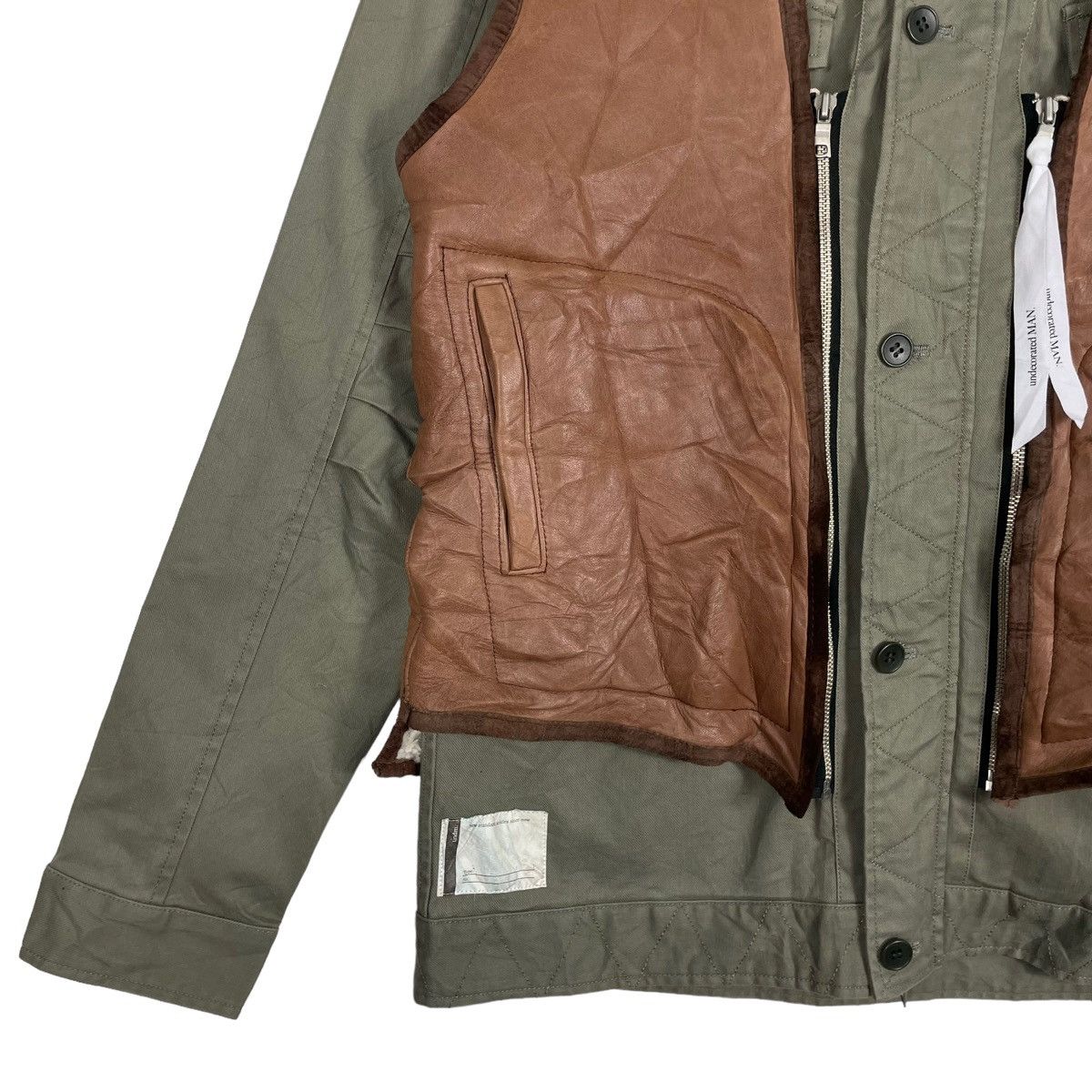 Japanese Brand × Undecorated Man 💥UNDECORATED MAN AW2012 MOUTON VEST CARGO JACKET Size US M / EU 48-50 / 2 - 4 Thumbnail