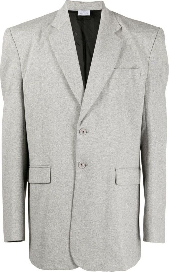 Vetements o1y0924 Blazer in Light Grey Size US XL / EU 56 / 4 - 1 Thumbnail