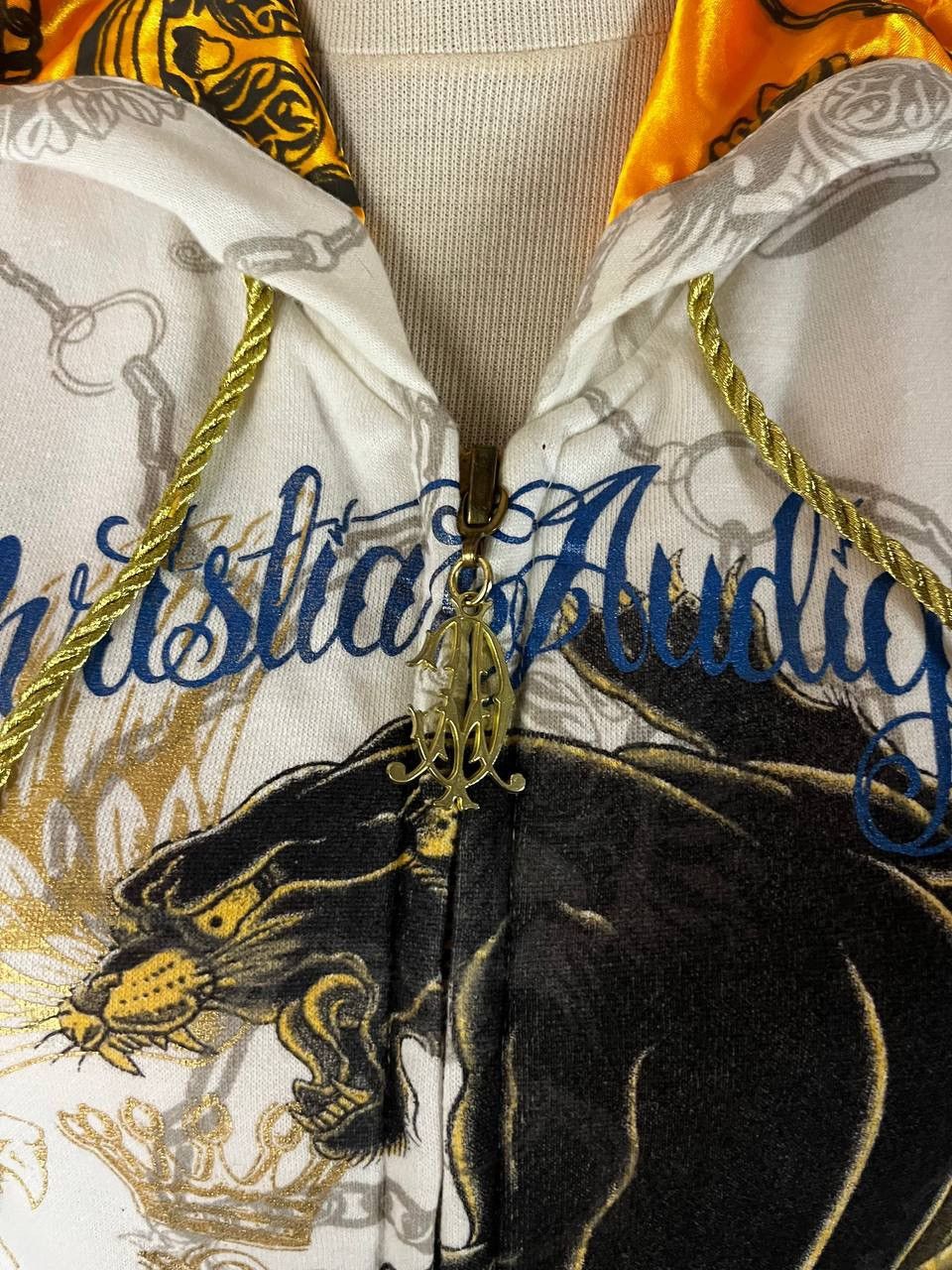 Christian Audigier Christian Audigier Hoodie White Size US XL / EU 56 / 4 - 4 Thumbnail