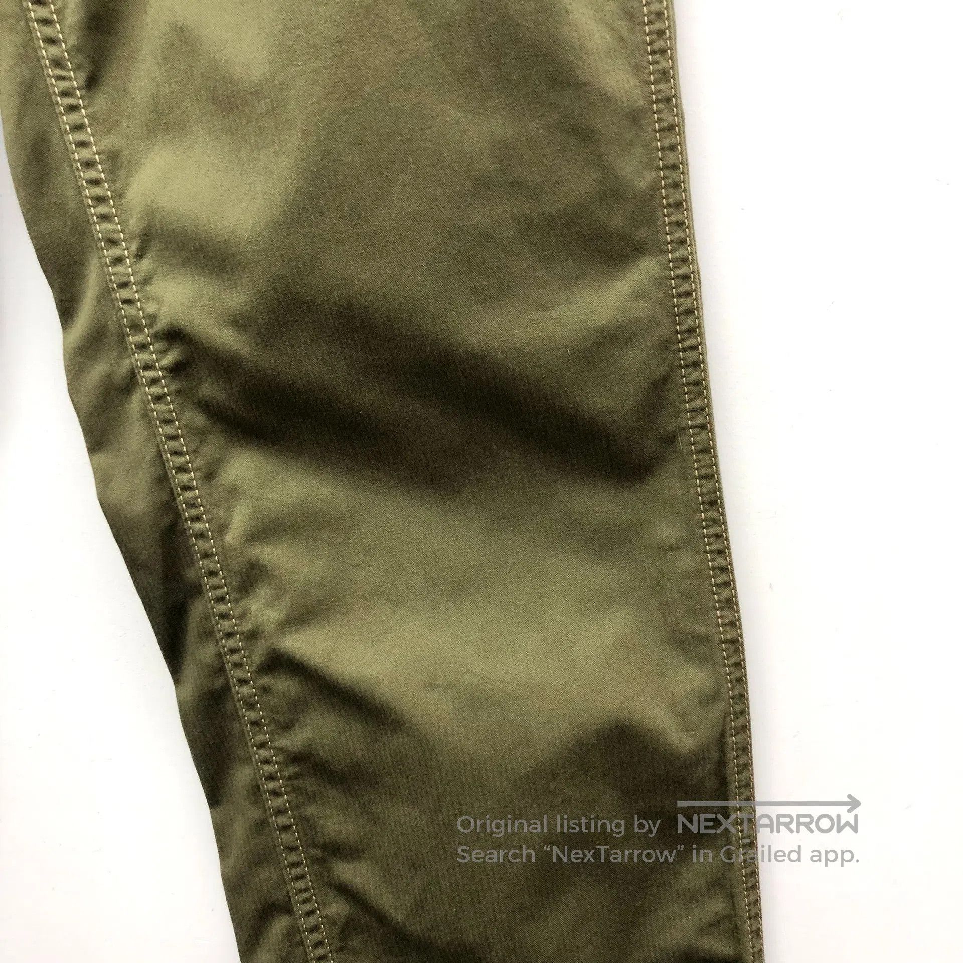 Loewe Loewe Dark Green Cotton Casual Trousers| Size US 34 / EU 50 - 4 Thumbnail