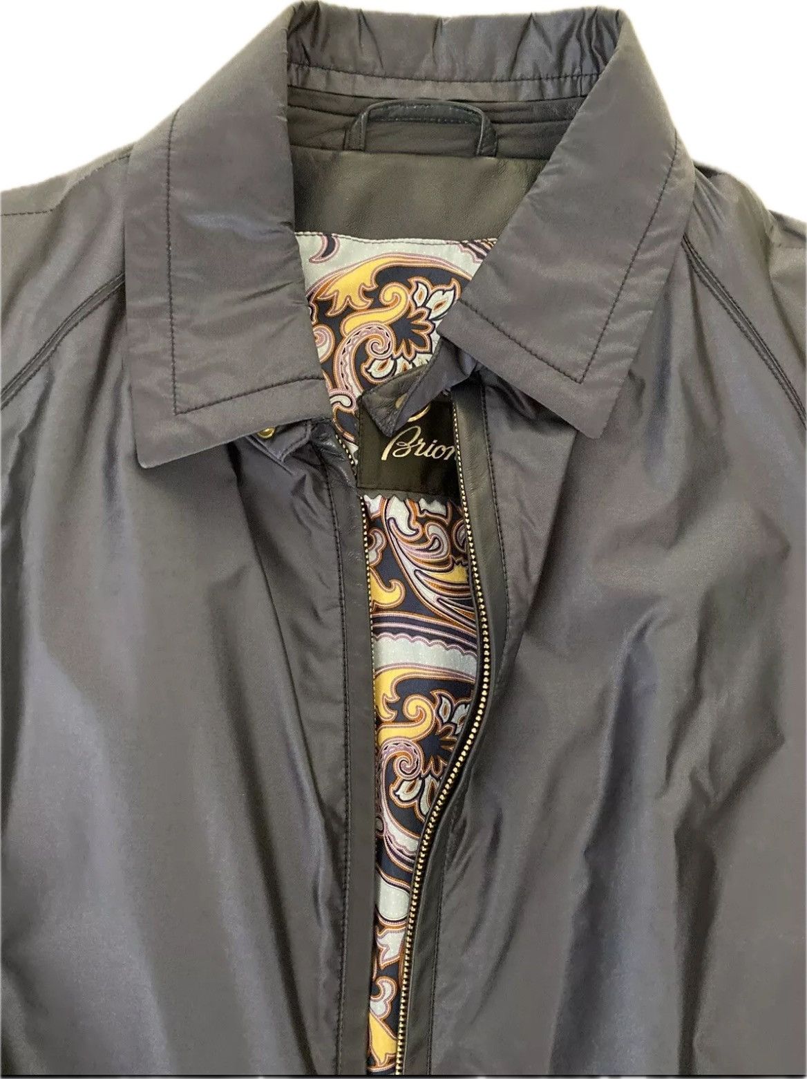 Brioni Brioni Jacket With Leather Trim Size US L / EU 52-54 / 3 - 2 Thumbnail