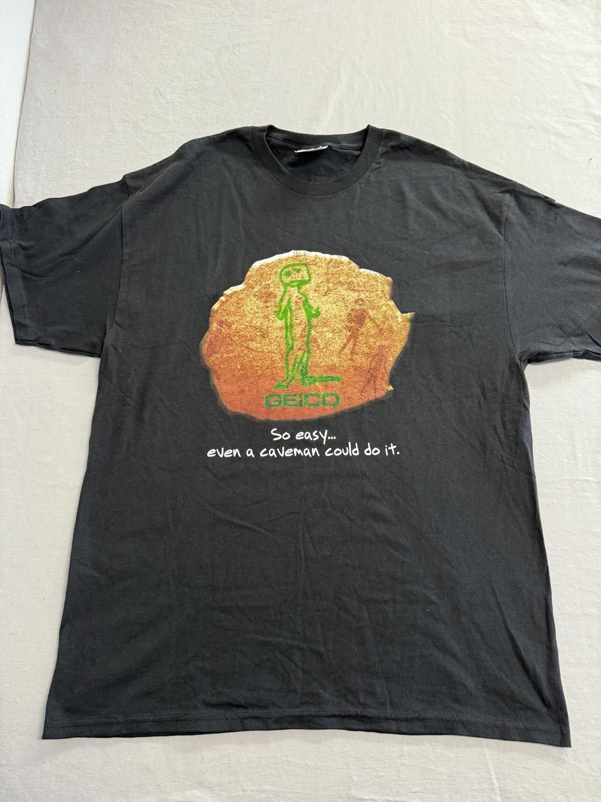 Hanes Geico Insurance Gecko T-shirt So Easy A Caveman Could Do It Size US XL / EU 56 / 4 - 1 Thumbnail