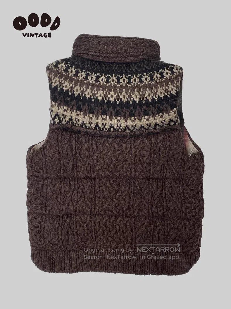 Maison MIHARA YASUHIRO Maison MIHARA YASUHIRO Ethnic Pattern Wool Fleece Vest Size US S / EU 44-46 / 1 - 2 Thumbnail