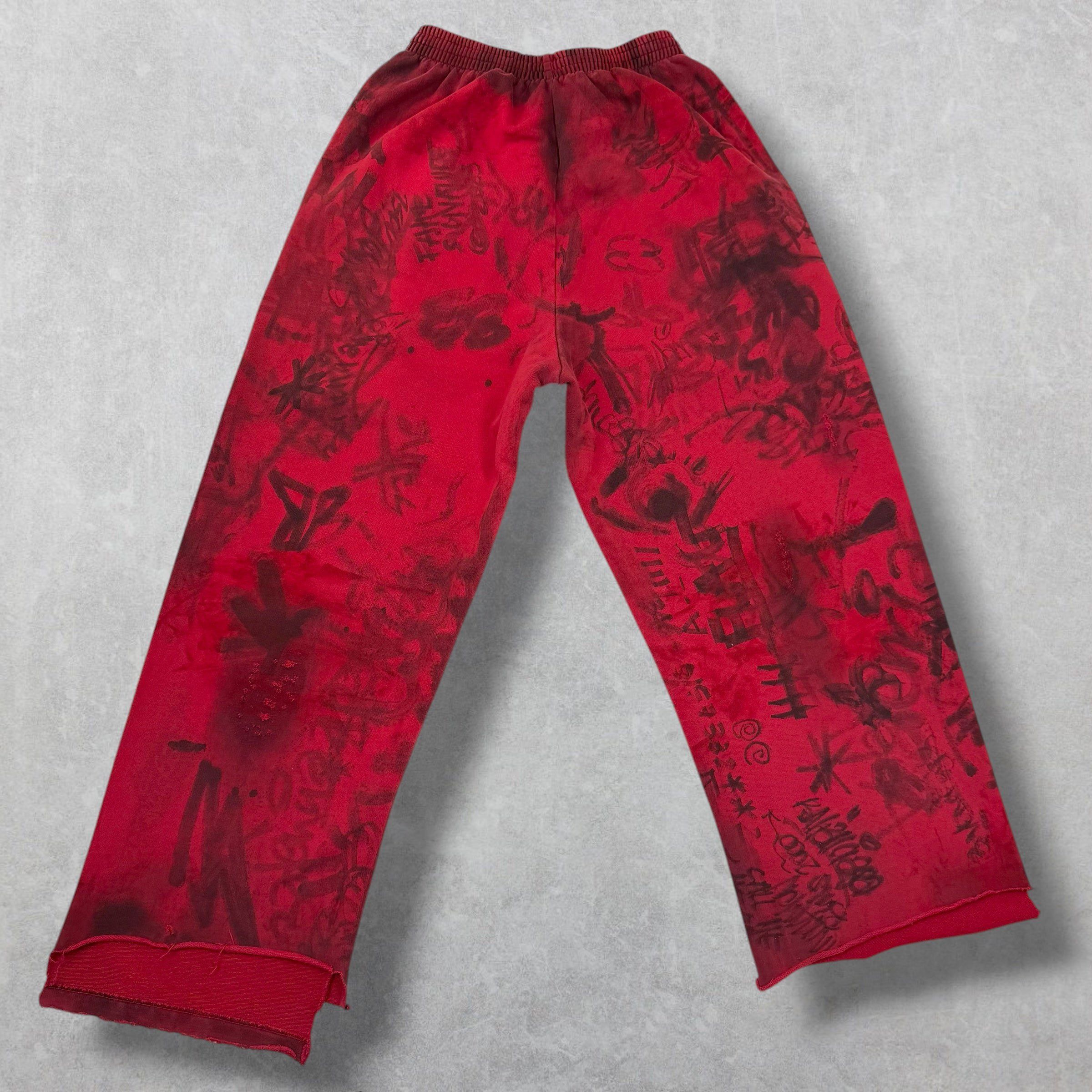 Balenciaga Balenciaga Skater Baggy Red Sweatpants XS (M) Size US 26 / EU 42 - 2 Thumbnail