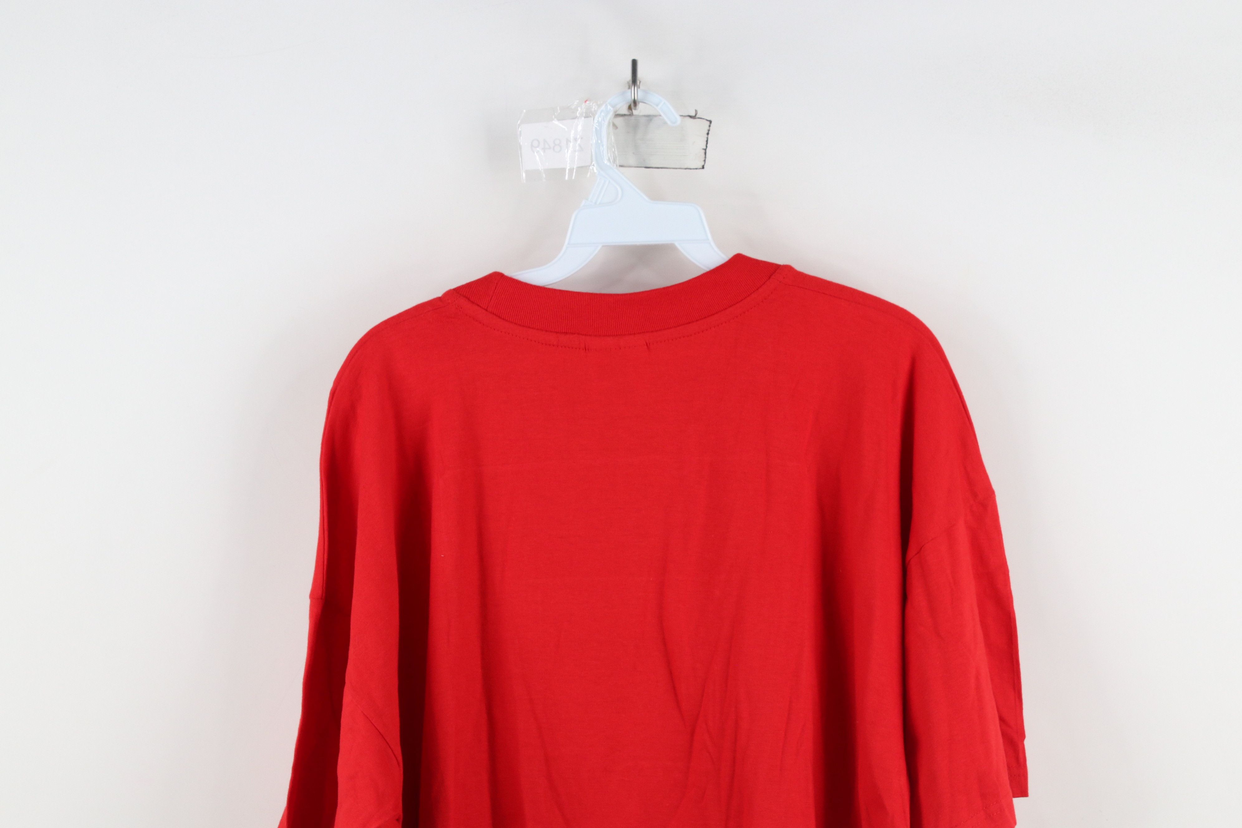 Vintage Vintage 90s Streetwear Mozart Austria Music T-Shirt Red Size US XXL / EU 58 / 5 - 13 Thumbnail