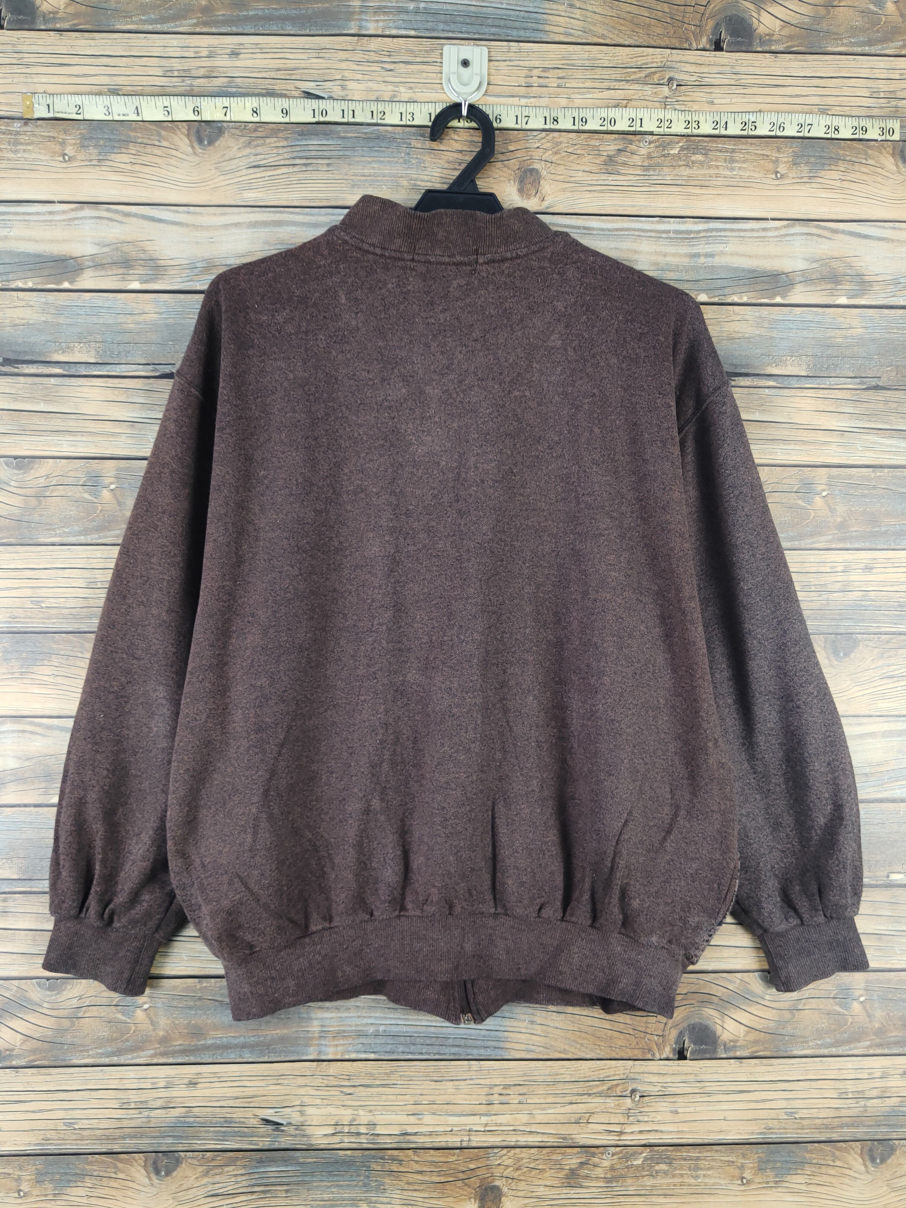Vintage Vivre Club Dark Brown Knitwear Sweaters #W2120 Size US L / EU 52-54 / 3 - 7 Thumbnail