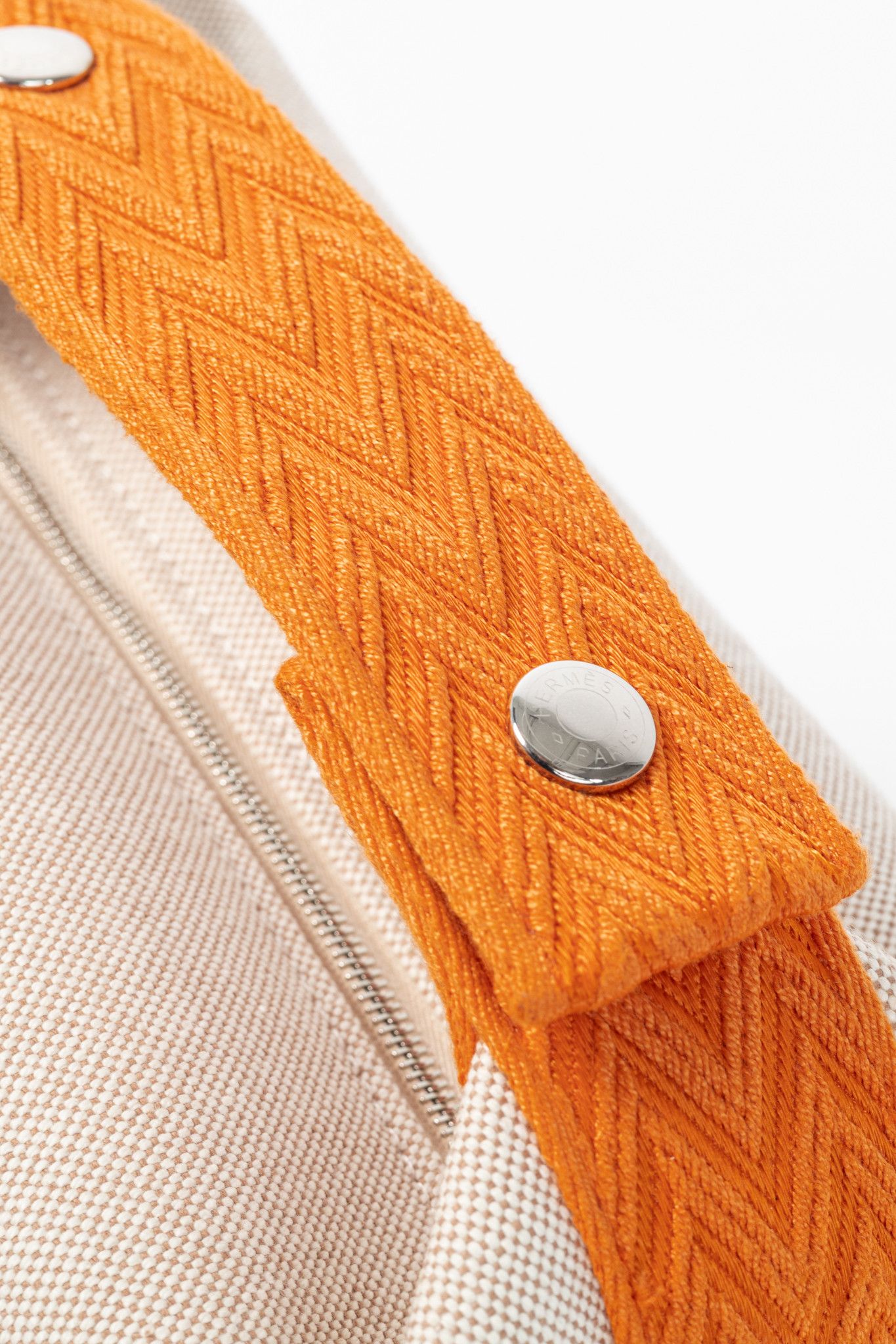 Hermes Hermes Bride-a-Brac Small Model Canvas & Chevron Strap Case Size ONE SIZE - 8 Thumbnail