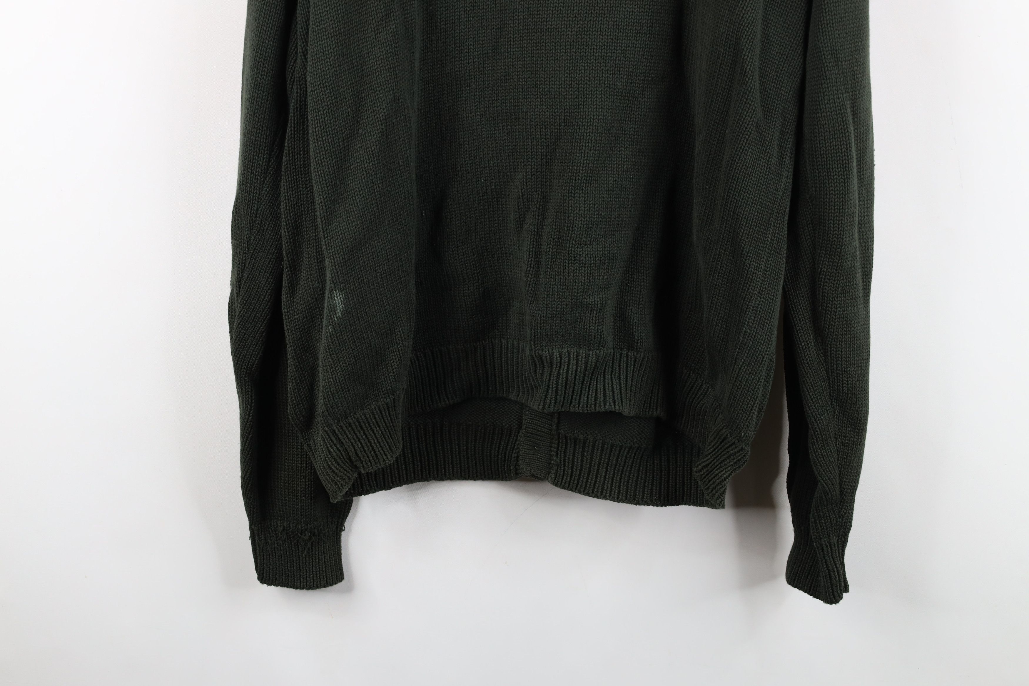 Eddie Bauer Vintage 90s Eddie Bauer Cotton Knit Cardigan Sweater Green Size US M / EU 48-50 / 2 - 14 Thumbnail