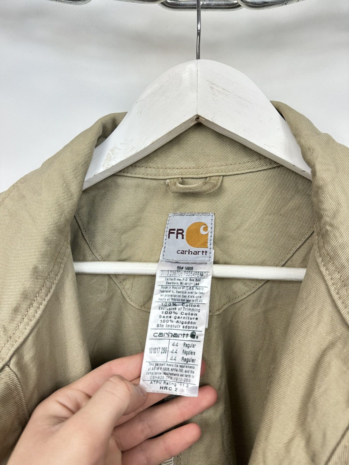 Carhartt Vintage Carhartt Flame Resistant Distressed Detroit Jacket Size US XL / EU 56 / 4 - 18 Thumbnail