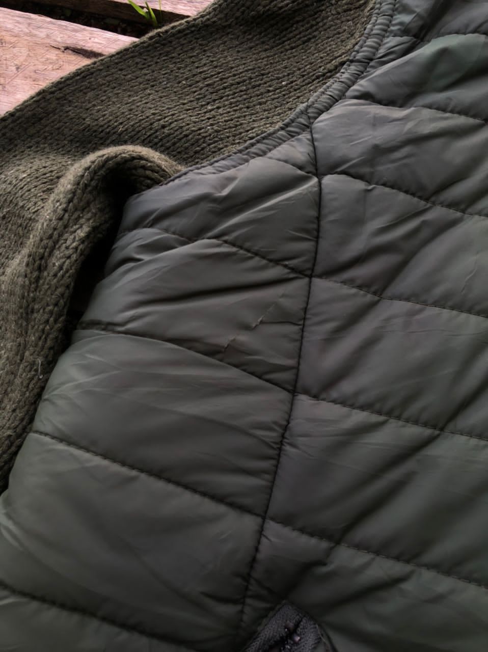Vintage Unbrand Knit Puffer Down Jacket