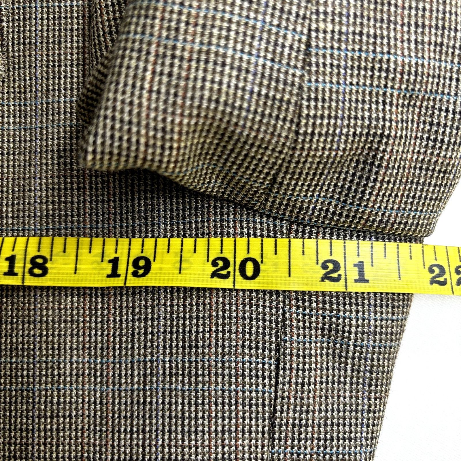 Ralph Lauren RALPH LAUREN Men's Sport Coat Windowpane Tan Blazer Sz 42R S Size 42R - 13 Thumbnail